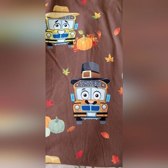 #088 Fall School Bus Joggers  Size: TC3 (26W -28W)🍁🍁 - Picture 5 of 8